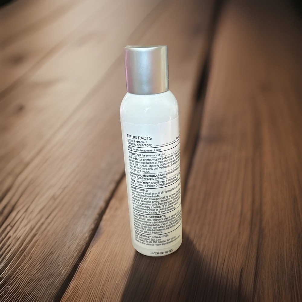 NEW AND SEALED! Exposed Skincare Clearing Tonic 4 Fl. Oz. 6/25 Expiration - Picture 3 of 3